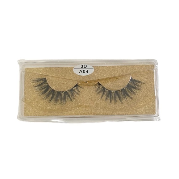 Vegan Faux Mink 3D Light-weight False Volume Eyelashes Style A04 (Lashes only) - Picture 2 of 5